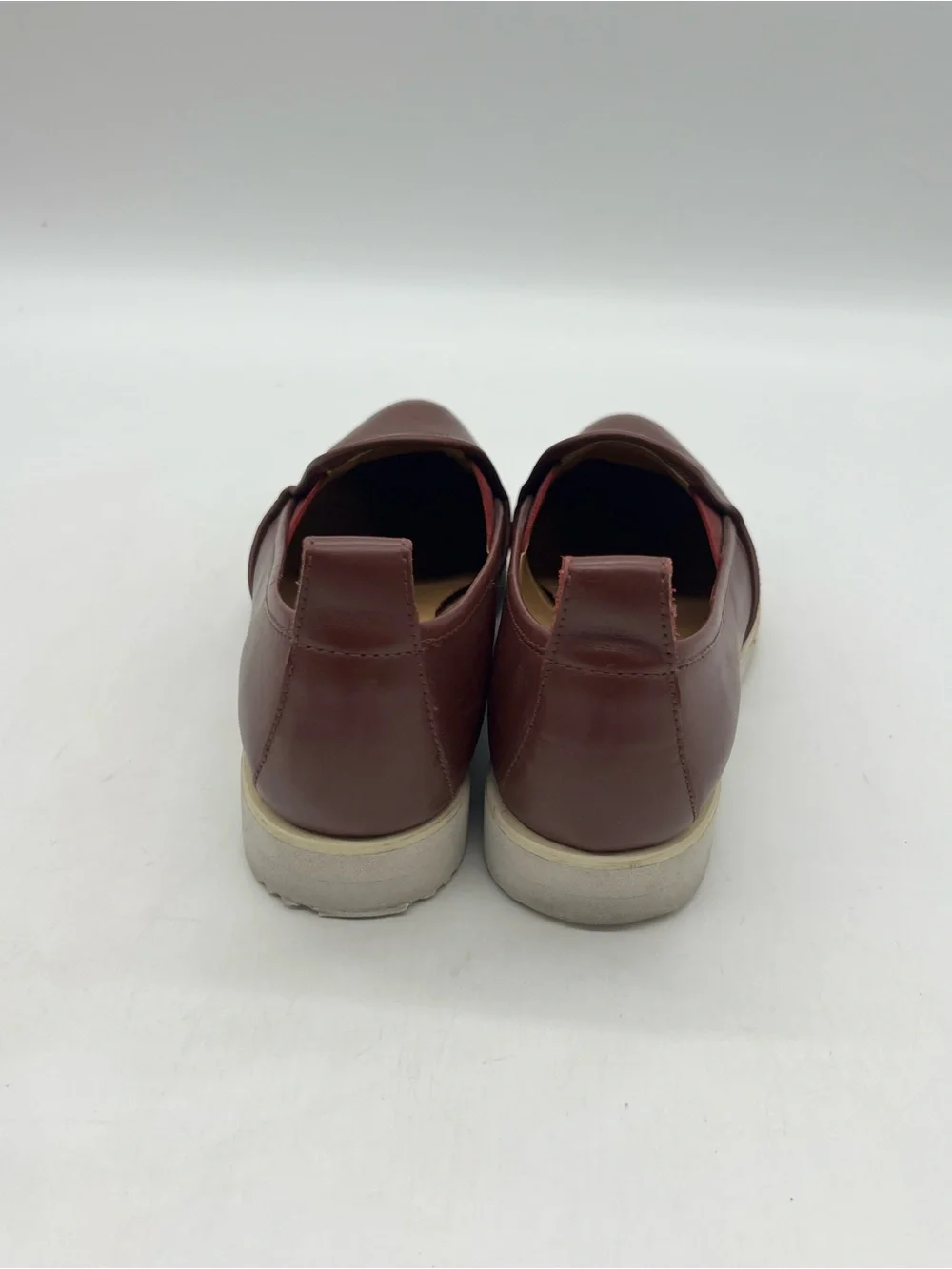 Everlane Oxblood Women’s Sz 7.5 Burgundy Italian Leather Modern Loafers Shoes